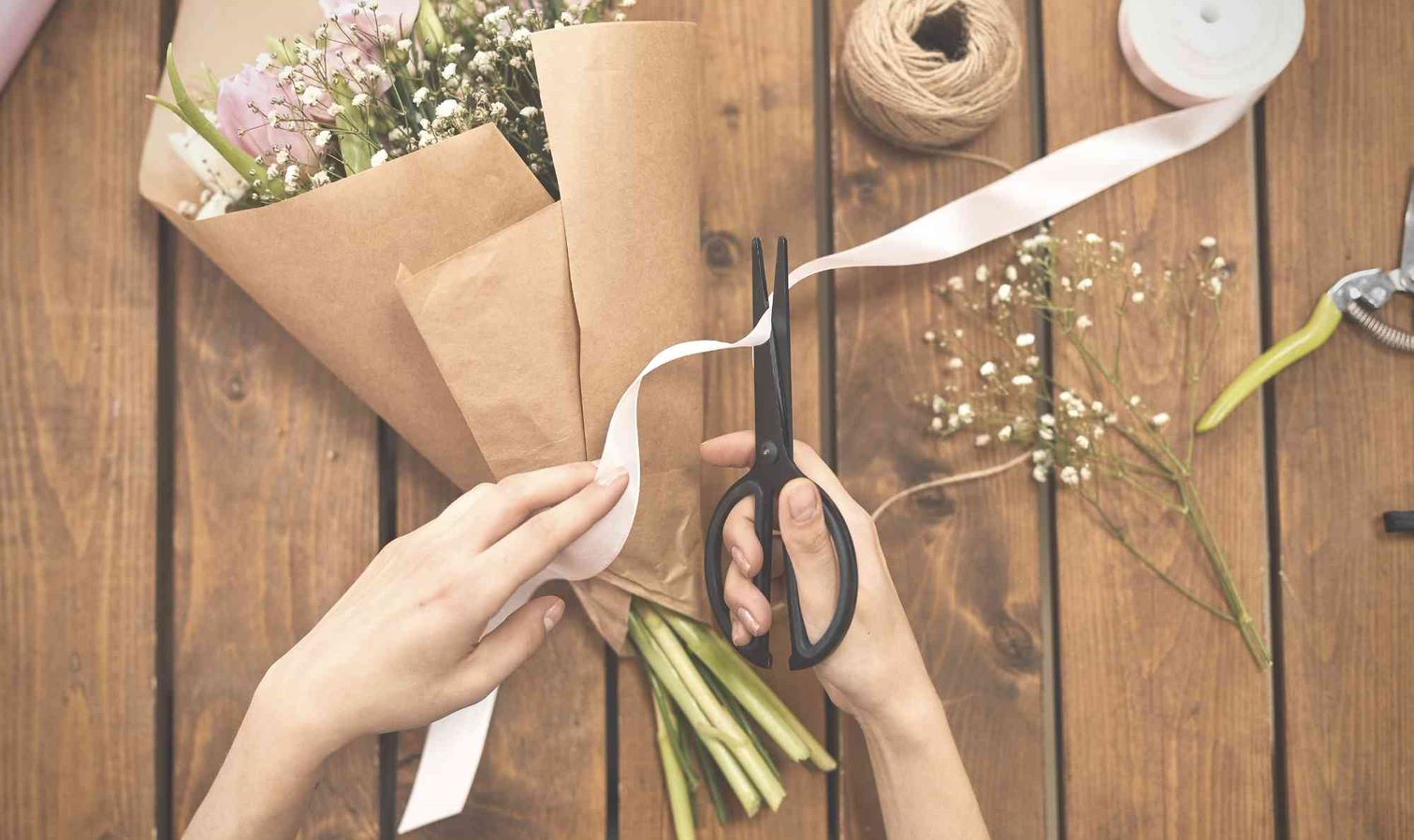 nurse crafting flowers