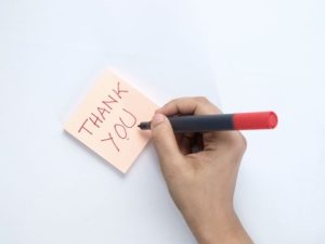 thank you note