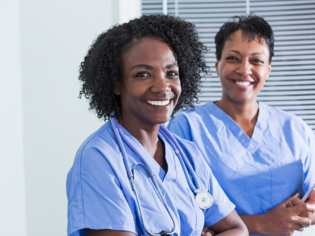 Two nurses who need to find out more information about LPN license renewal 